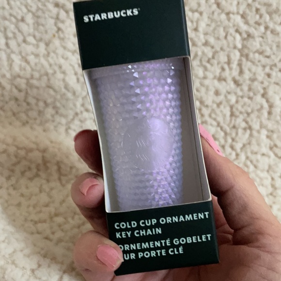 *LAST ONE* NIB Starbucks Keychain Ornament Snow White Icy Lavender 2021 Winter - Picture 3 of 4